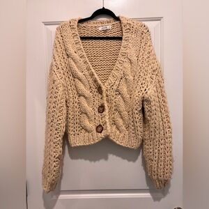 Missguided Chunky Cable Knit Cardigan